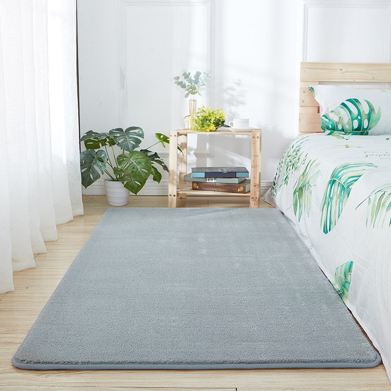 Tapis nordique multicolore décontracté Tapé de laine en laine Plaine pour animaux de compagnie Anti-glissement Machine de support de tapis lavable pour chambre à coucher