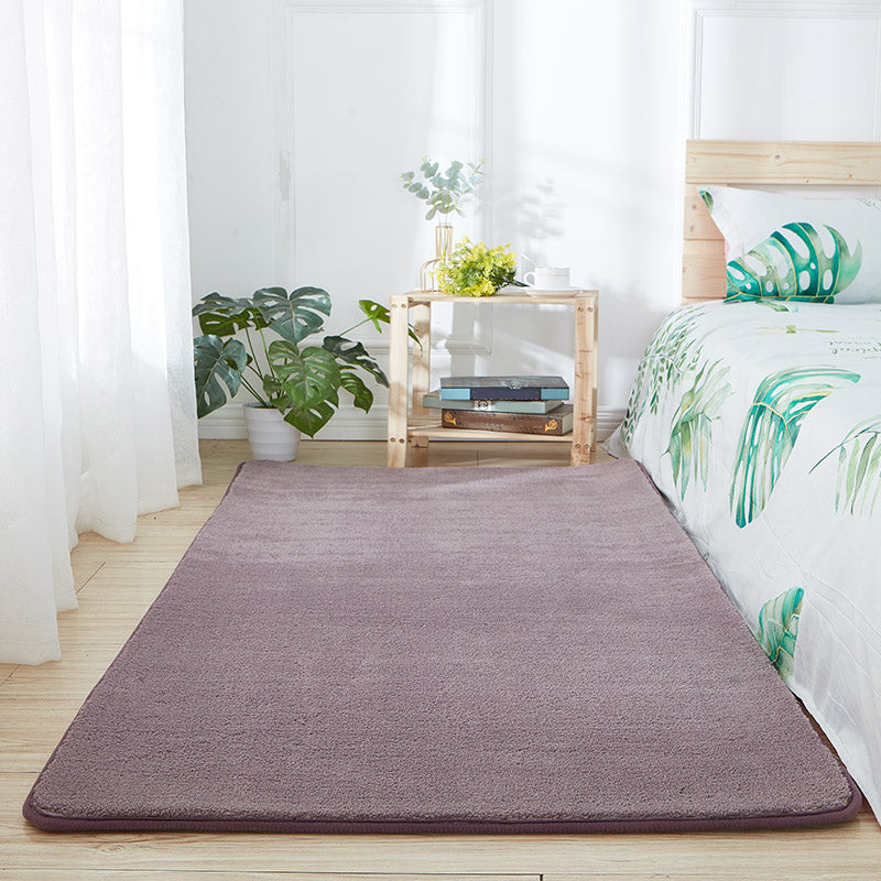 Tapis nordique multicolore décontracté Tapé de laine en laine Plaine pour animaux de compagnie Anti-glissement Machine de support de tapis lavable pour chambre à coucher