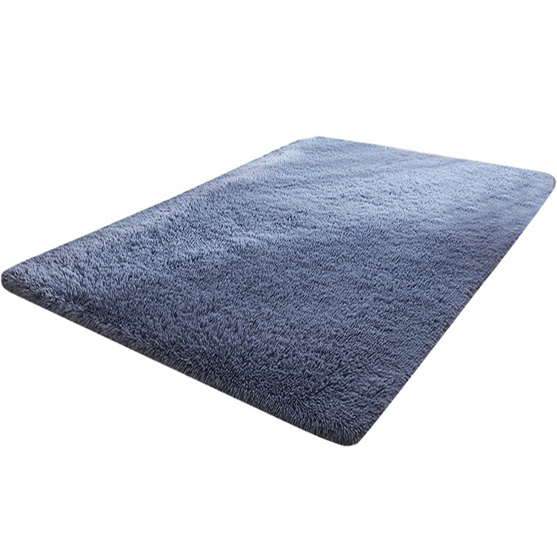 Tapis de zone de maison multicolore Nordique Plain Machine Fluffy Machine Washable Tacons antidérapant Rat de support avec garniture tressée