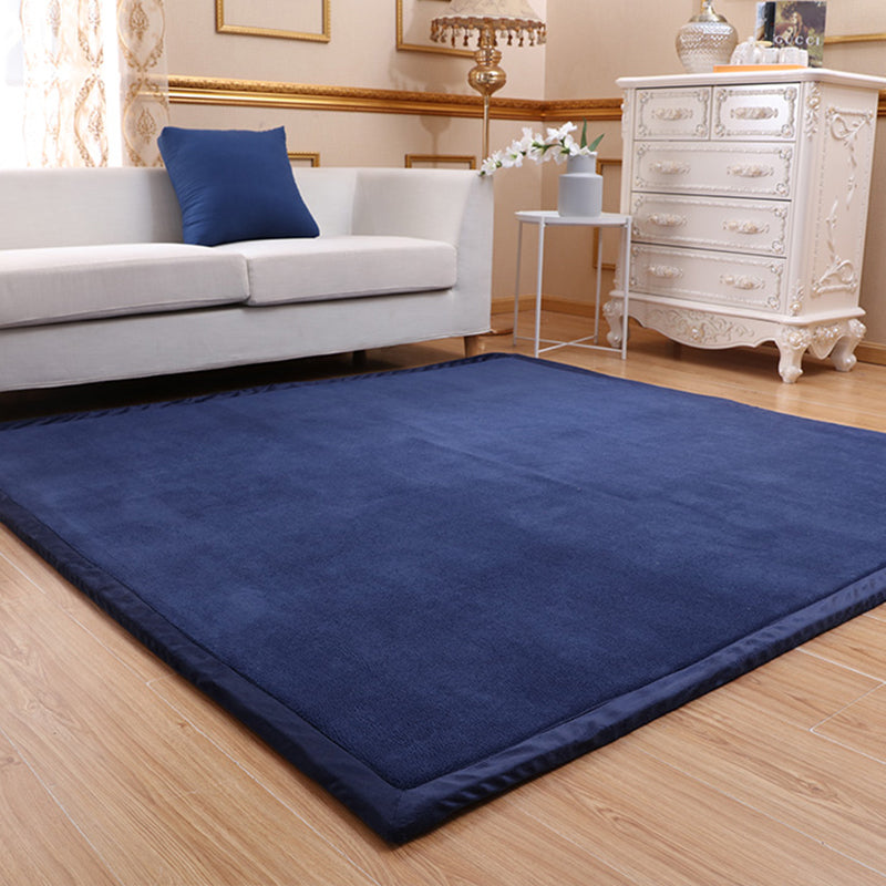 Simple Tatami Rug Multi Color Solid Color Carpet Faux Fur Pet Friendly Non-Slip Machine Washable Indoor Rug