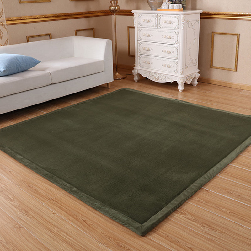 Simple Tatami Rug Multi Color Solid Color Carpet Faux Fur Pet Friendly Non-Slip Machine Washable Indoor Rug