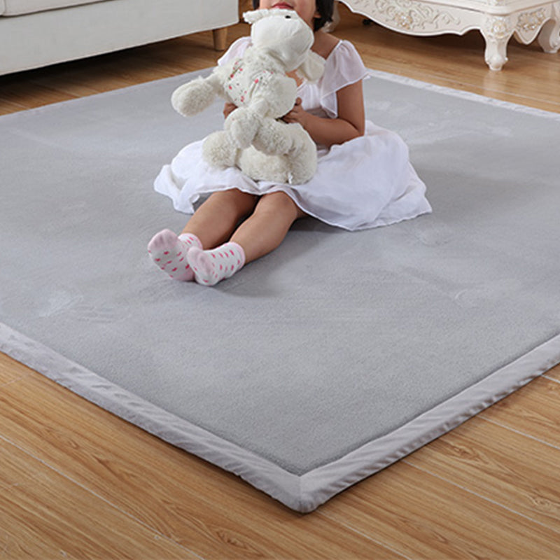 Simple Tatami Rug Multi Color Solid Color Carpet Faux Fur Pet Friendly Non-Slip Machine Washable Indoor Rug