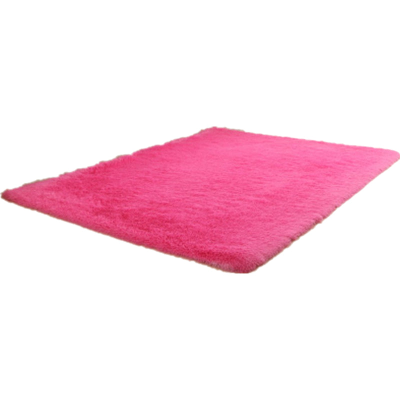 Synthétique Puffy Multicolor Plain Synthetics Tapis minimaliste Tapis Anti-Slip Anti-Slip Anti-Slip Tapis lavable pour le salon