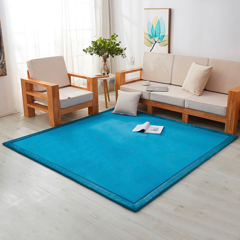 Tapis de salon multicolore Rapis minimaliste PLAIN PLYPropylène Polypropylène Not-Slip Pet-Friendly Carpet avec bordure