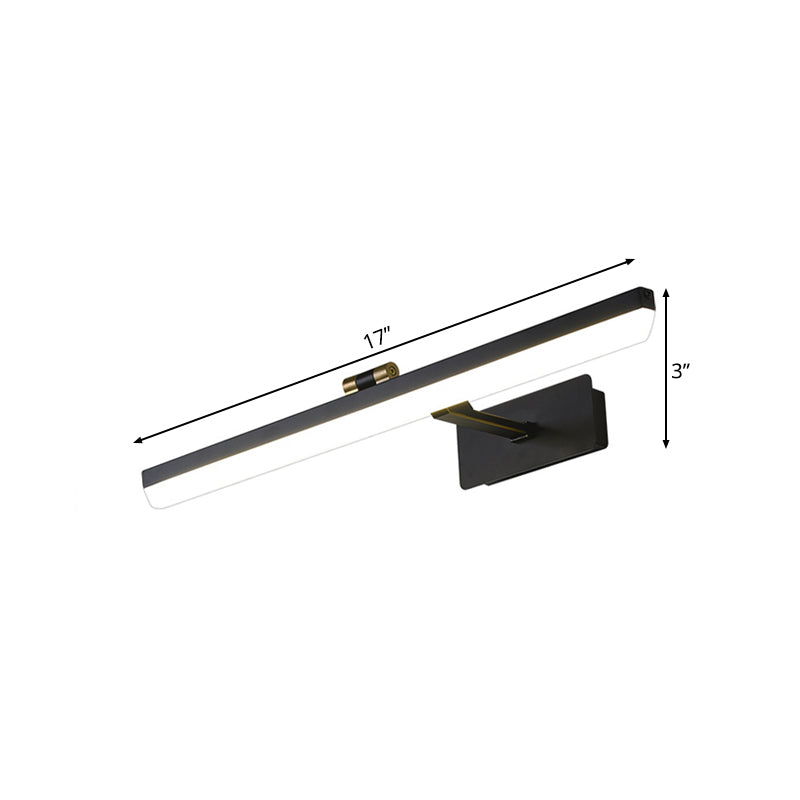 Lámpara de matriz de metal negro LED LED tradicional de tocador montado en la pared, 17 "/38" /22.5 "de ancho