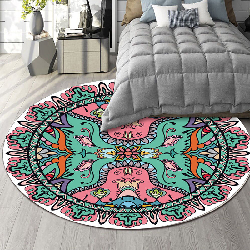 Art Deco alfombra marroquíes multicolores Mandala alfombra para mascotas alfombra antideslipse lavable para mascotas para dormitorio