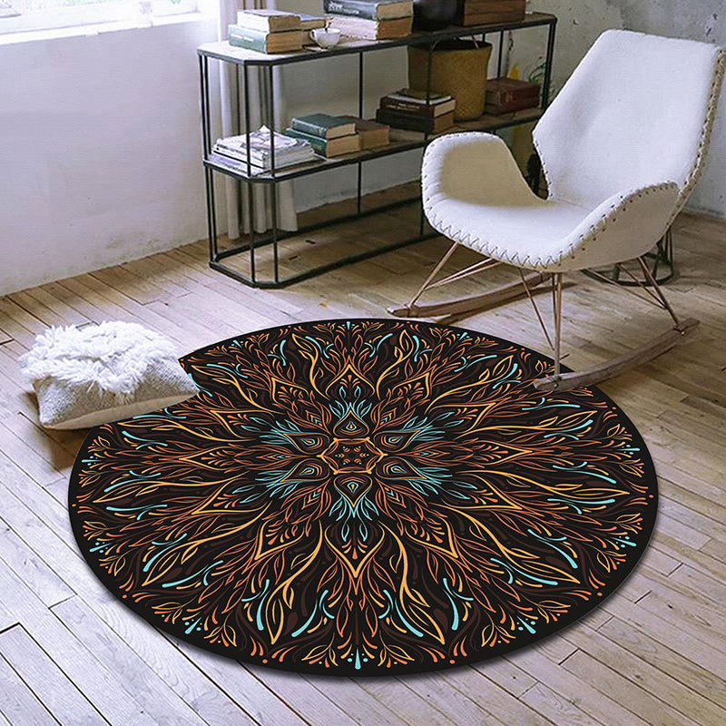 Exclusive Moroccan Rug Multi Colored Tribal Floral Rug Pet Friendly Machine Washable Non-Slip Rug for Room