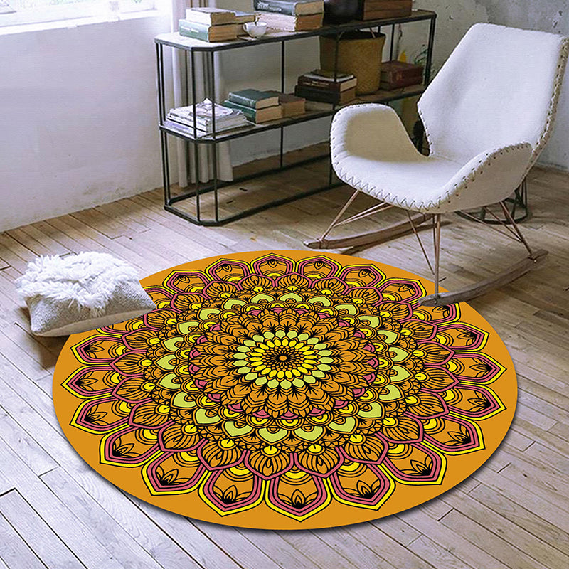 Exclusive Moroccan Rug Multi Colored Tribal Floral Rug Pet Friendly Machine Washable Non-Slip Rug for Room