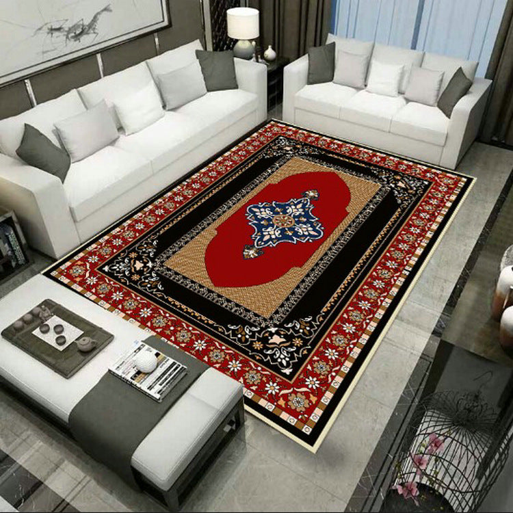 Grand Persian Rug Multicolor Jacquard Printed Rug Washable Non-Slip Backing Pet Friendly Rug for Living Room