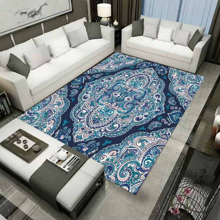 Grand Persian Rug Multicolor Jacquard Printed Rug Washable Non-Slip Backing Pet Friendly Rug for Living Room