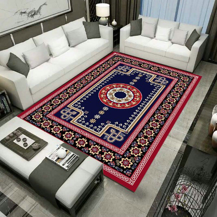 Grand Persian Rug Multicolor Jacquard Printed Rug Washable Non-Slip Backing Pet Friendly Rug for Living Room