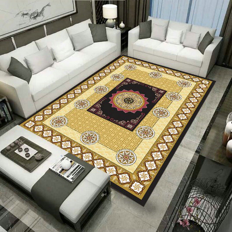 Grand Persian Rug Multicolor Jacquard Printed Rug Washable Non-Slip Backing Pet Friendly Rug for Living Room