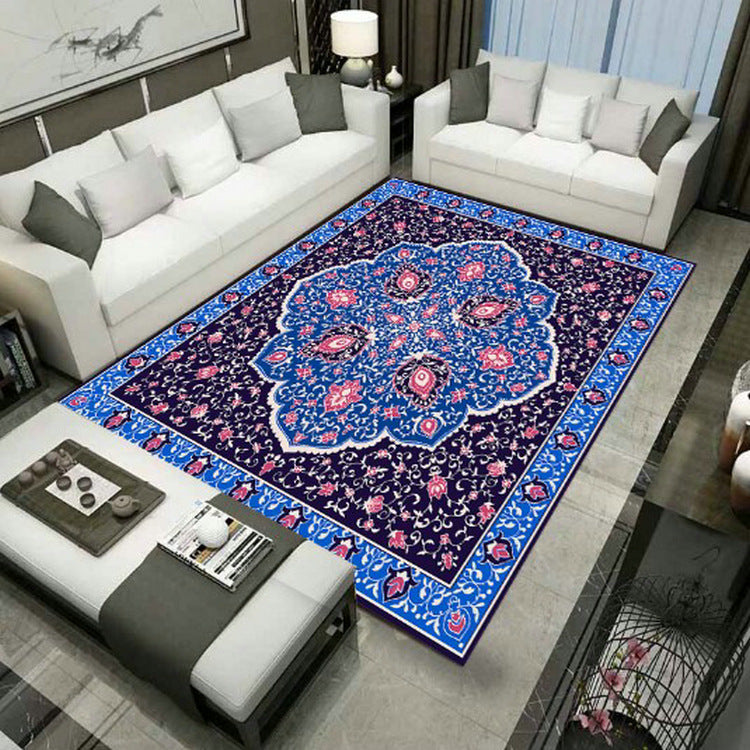 Grand Persian Rug Multicolor Jacquard Printed Rug Washable Non-Slip Backing Pet Friendly Rug for Living Room