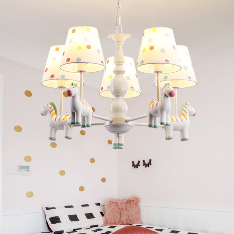 Zebra slaapkamer kroonluchter hanglamp lichthars kinderen hangend licht met patronen met een patroon