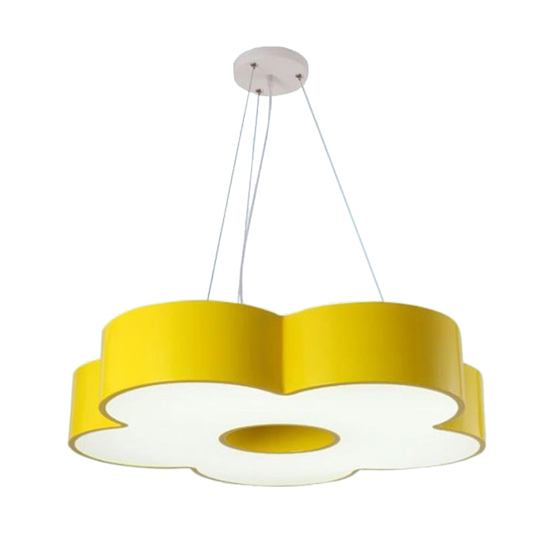 Acrilico lampadario floreale a sospensione Light Kids Style LED LED Light per la scuola materna