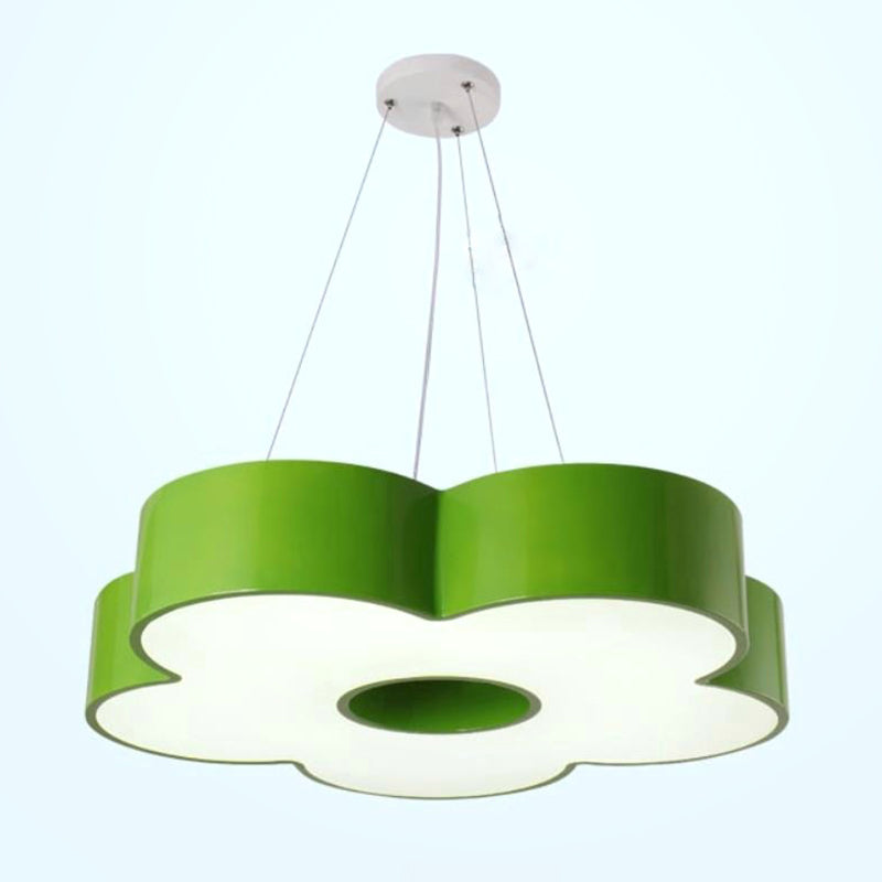 Acrilico lampadario floreale a sospensione Light Kids Style LED LED Light per la scuola materna