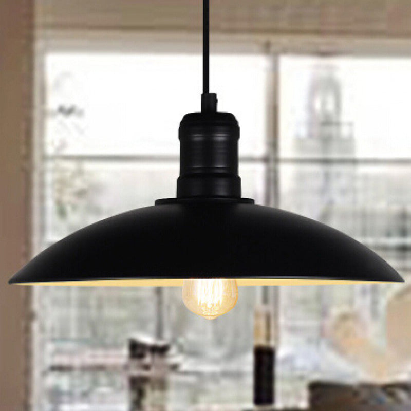 Pot Cover Metallic Hanging Light Simplicity 1 Bulb Restaurant Hanglampje Lamp