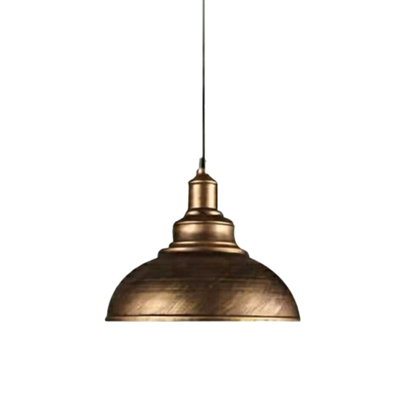 Couverture de pot vintage Lampe suspendue à un seul bulbe d'éclairage en métal pour salle à manger