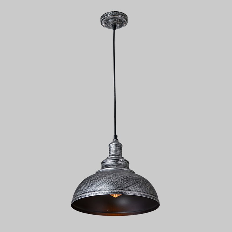 Pendre 1-Light Light Light Antique Pot Metal Metal Hanging Lightture pour salle à manger