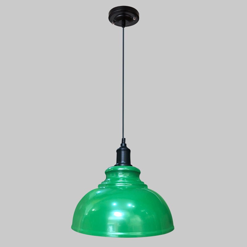 Pendre 1-Light Light Light Antique Pot Metal Metal Hanging Lightture pour salle à manger