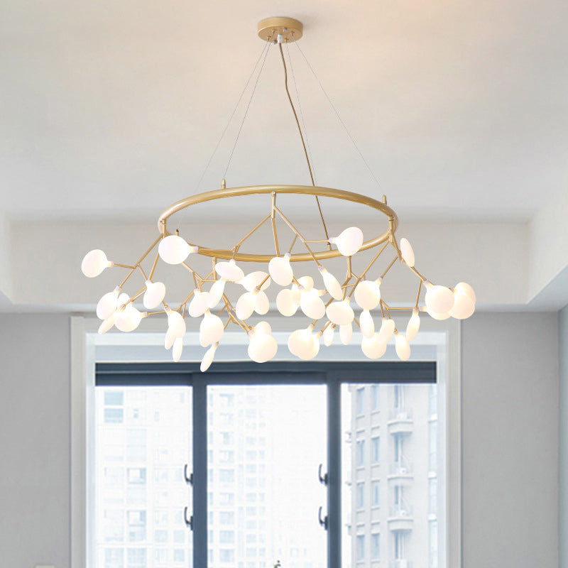 Sputnik Firefly Chandelier Lighting Minimaliste de salon acrylique LED PENDANT