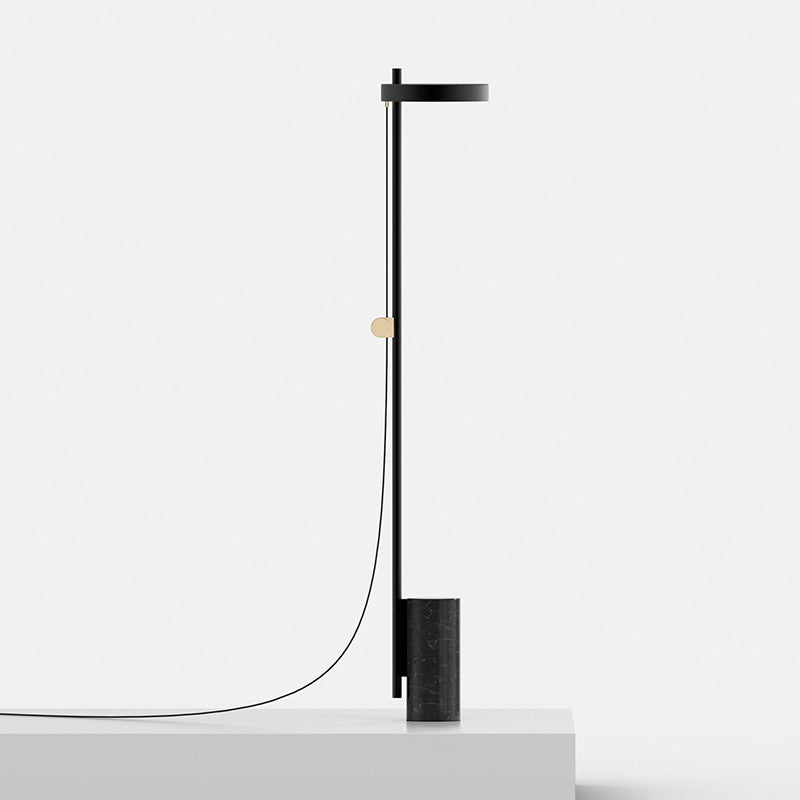 Lampada a LED a LED a LED a LED a LED in marmo Lampada Modern Style Reading Floor Lighting in Black