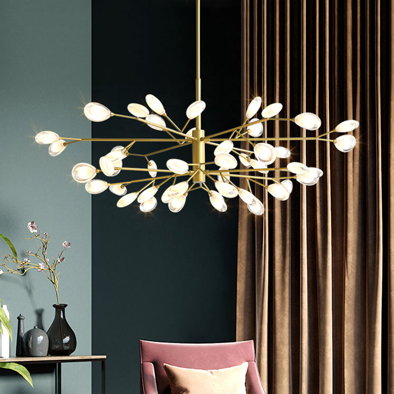 Sputnik Firefly Salon LED Plafond Lighting acrylique Postmodern Chandelier Lightture