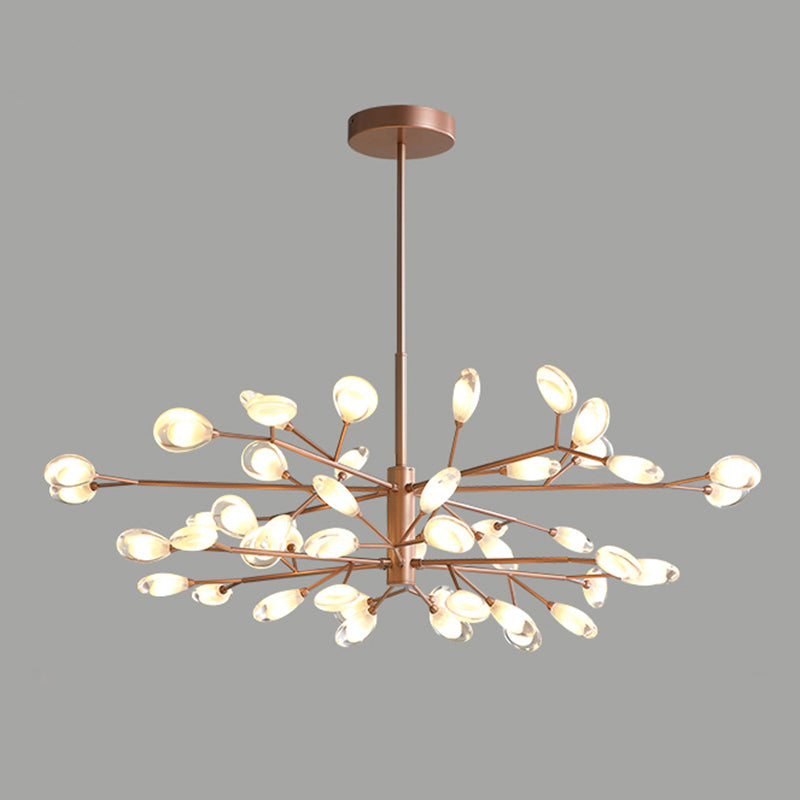 Sputnik Firefly Salon LED Plafond Lighting acrylique Postmodern Chandelier Lightture