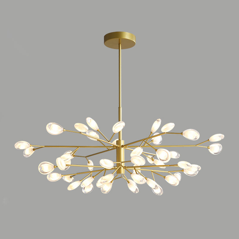 Sputnik Firefly Salon LED Plafond Lighting acrylique Postmodern Chandelier Lightture