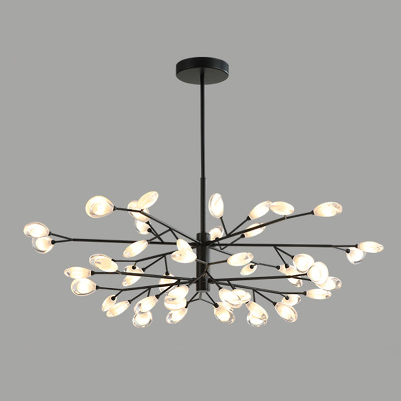 Sputnik Firefly Salon LED Plafond Lighting acrylique Postmodern Chandelier Lightture