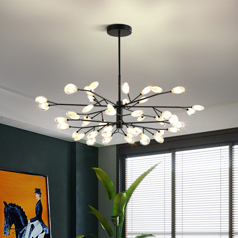 Sputnik Firefly Salon LED Plafond Lighting acrylique Postmodern Chandelier Lightture