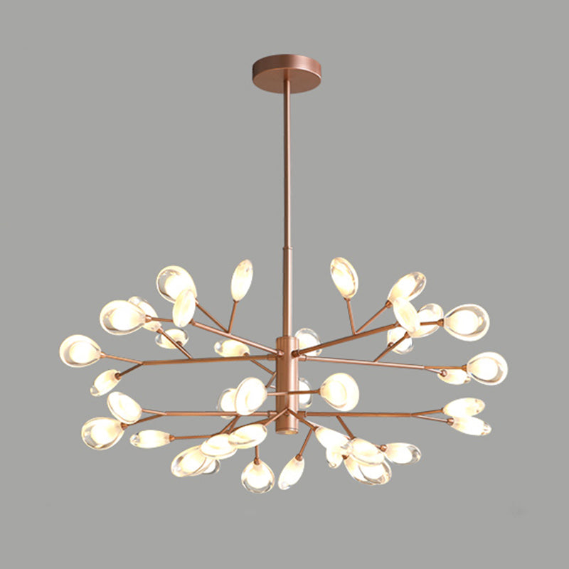 Sputnik Firefly Salon LED Plafond Lighting acrylique Postmodern Chandelier Lightture