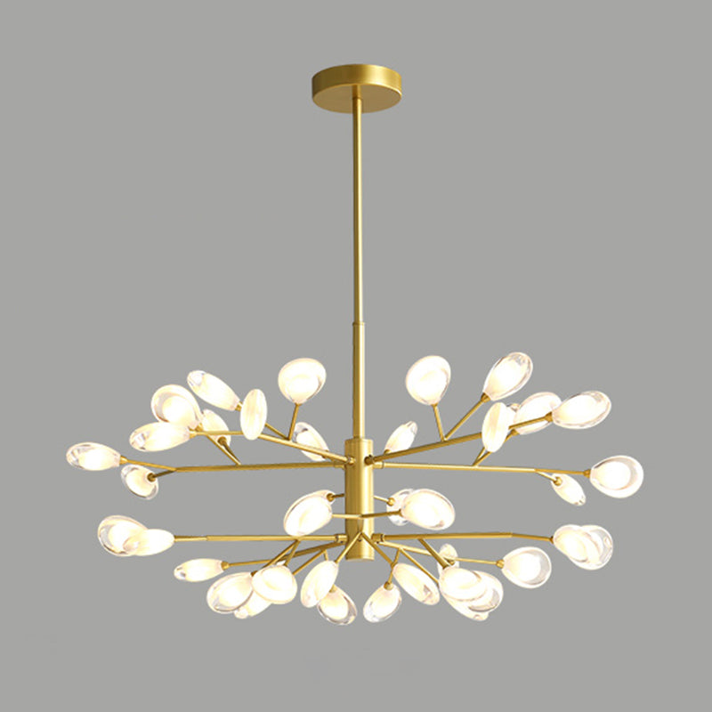 Sputnik Firefly Salon LED Plafond Lighting acrylique Postmodern Chandelier Lightture