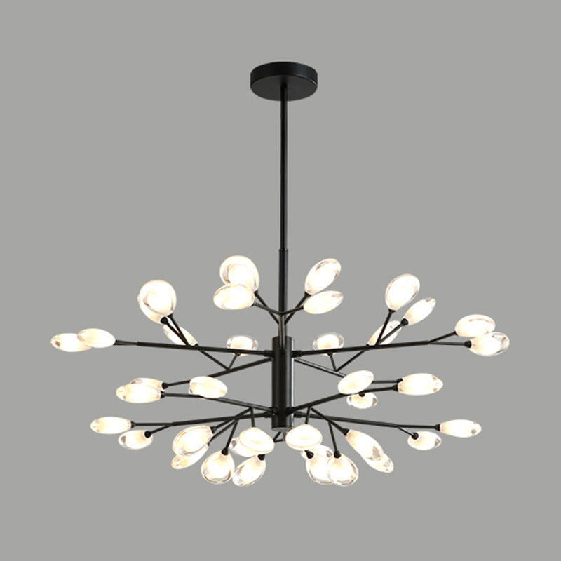 Sputnik Firefly Salon LED Plafond Lighting acrylique Postmodern Chandelier Lightture