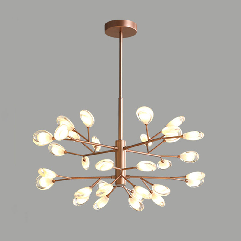 Sputnik Firefly Salon LED Plafond Lighting acrylique Postmodern Chandelier Lightture