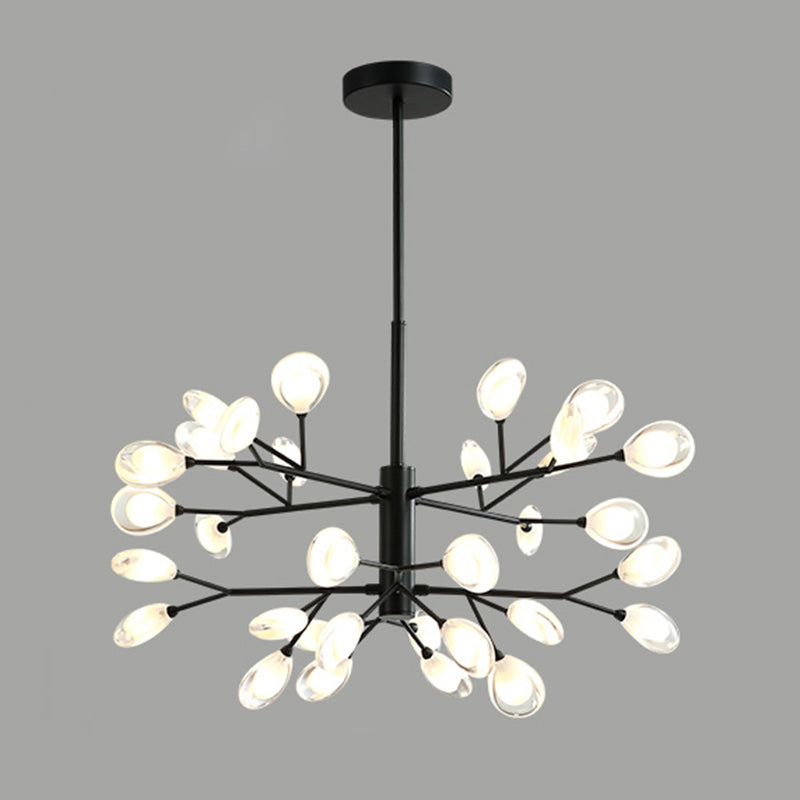 Sputnik Firefly Salon LED Plafond Lighting acrylique Postmodern Chandelier Lightture