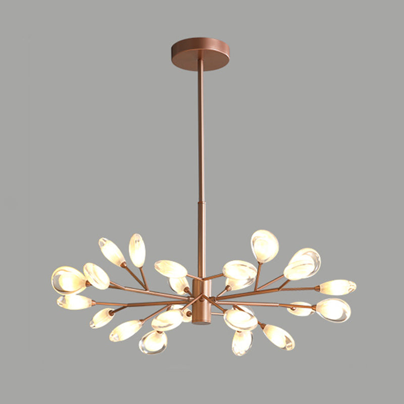 Sputnik Firefly Salon LED Plafond Lighting acrylique Postmodern Chandelier Lightture