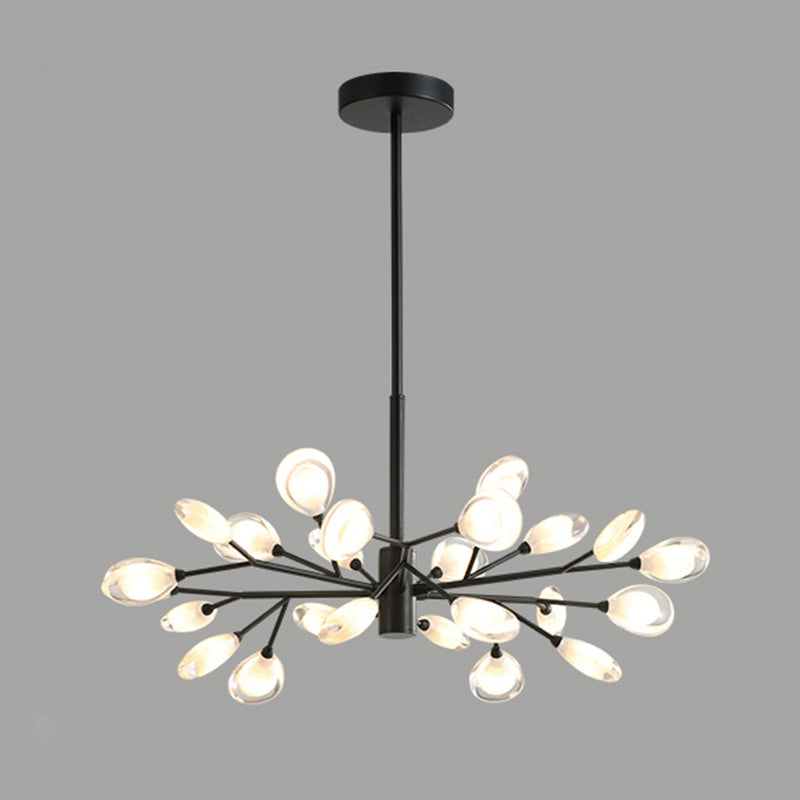 Sputnik Firefly Salon LED Plafond Lighting acrylique Postmodern Chandelier Lightture