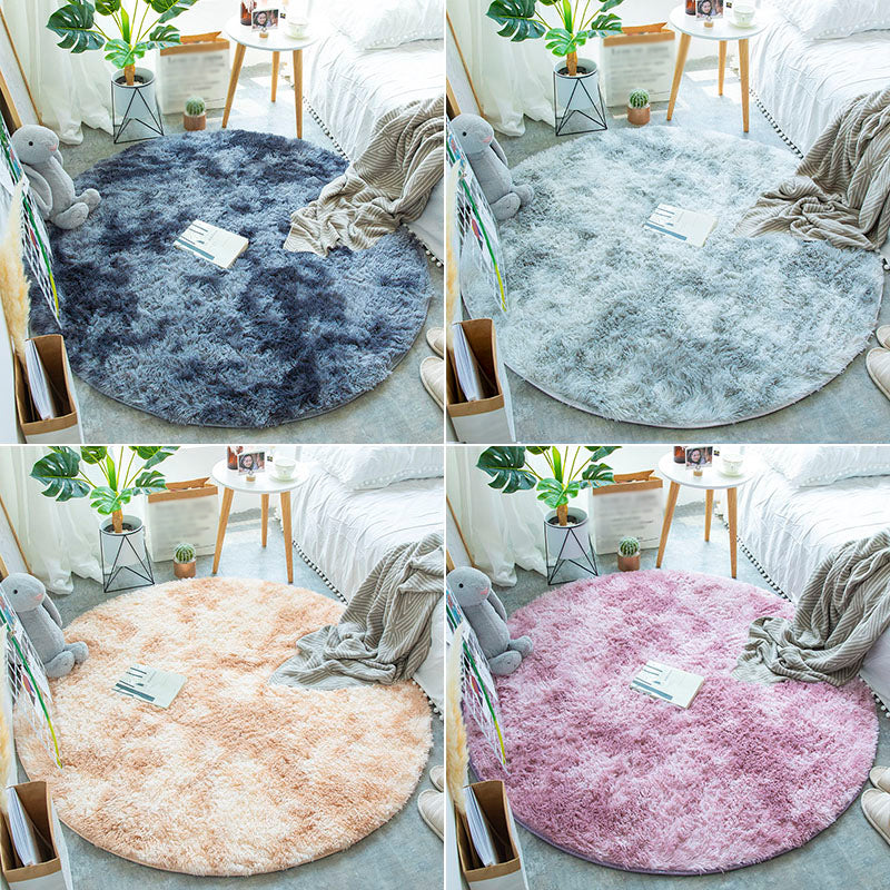 Rapis de motif de dye à cravate multicolore Faux Fur Race relaxante Tapis Pet Friendly non-glip Tapis pour chambre à coucher