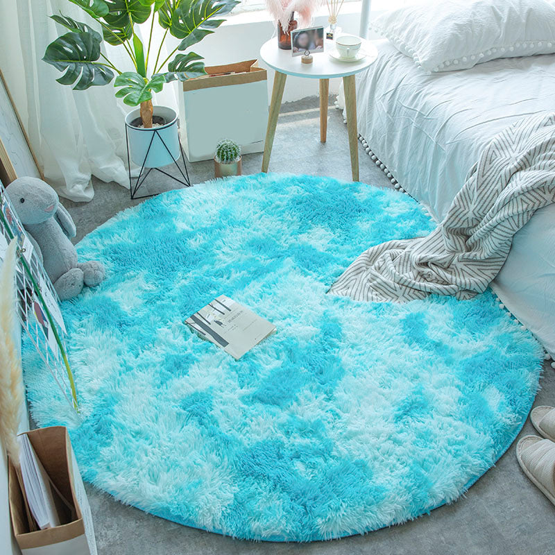 Rapis de motif de dye à cravate multicolore Faux Fur Race relaxante Tapis Pet Friendly non-glip Tapis pour chambre à coucher