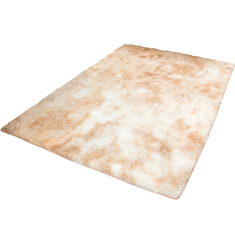 Casual Home Decoration Rug Multi-Color Solid Area Rug Fluffy Easy Care Pet Friendly Carpet