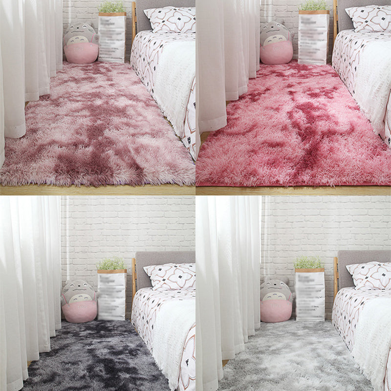 Tapis de décoration apaisant Tie multi-couleurs Tapé de motif teint Rapier Faux Fur Machine de support antidérapant lavable