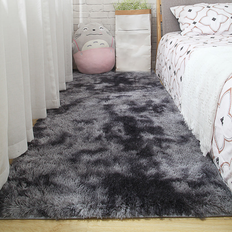 Tapis de décoration apaisant Tie multi-couleurs Tapé de motif teint Rapier Faux Fur Machine de support antidérapant lavable