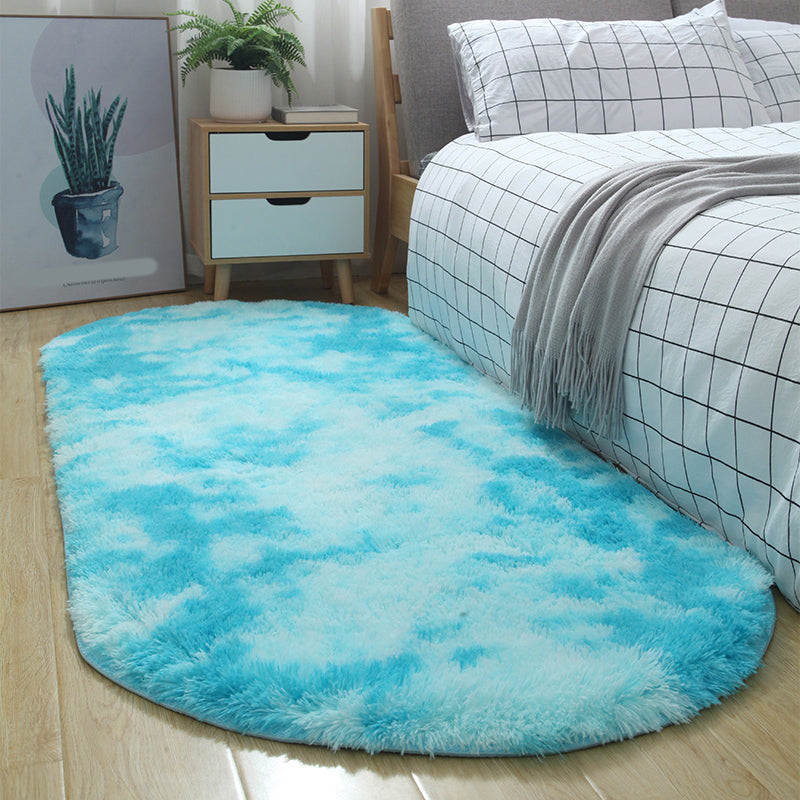 Tapis de teinture à cravate multicolore Shag Western Area Tapis Animal Animage Anti-Slip Tapis pour chambre à coucher