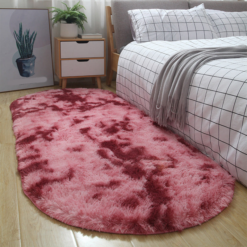 Tapis de teinture à cravate multicolore Shag Western Area Tapis Animal Animage Anti-Slip Tapis pour chambre à coucher