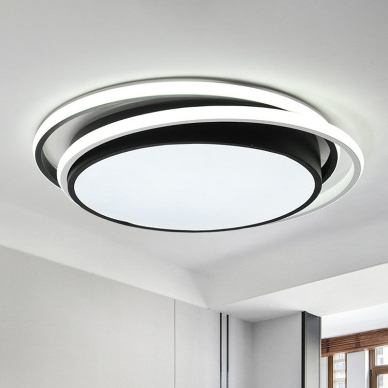 Modern Ultrathin Round LED Flush Mount Acrylic Living Room Flushmount Ceiling Light