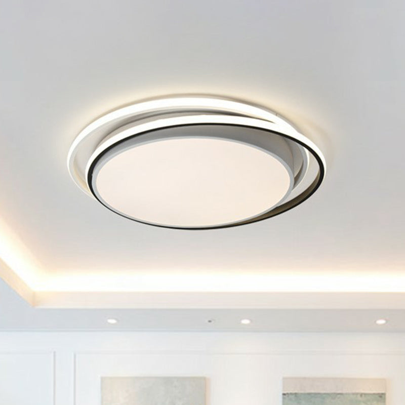 Modern Ultrathin Round LED Flush Mount Acrylic Living Room Flushmount Ceiling Light