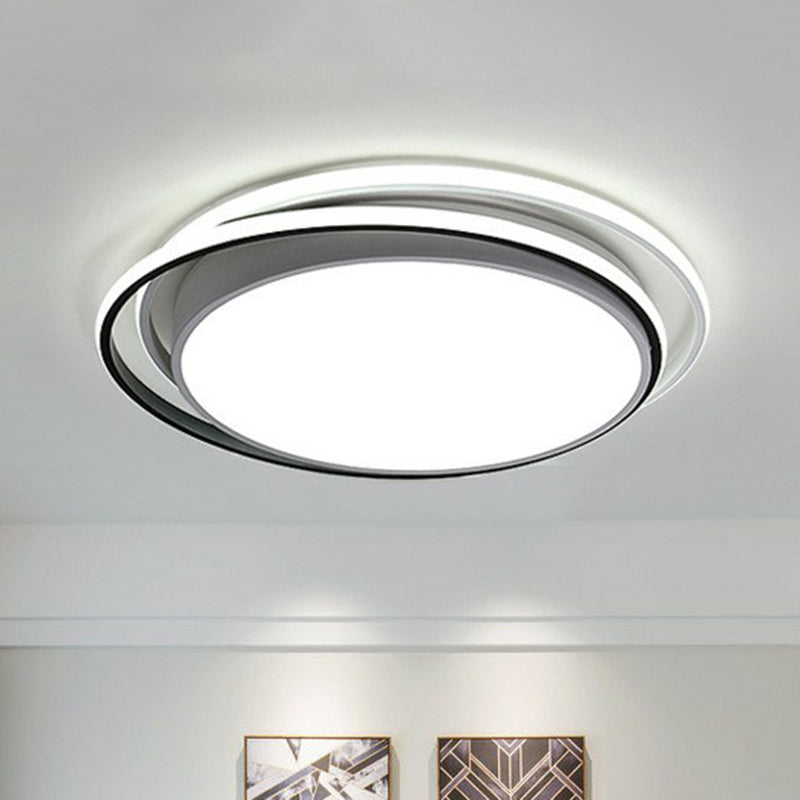 Modern Ultrathin Round LED Flush Mount Acrylic Living Room Flushmount Ceiling Light