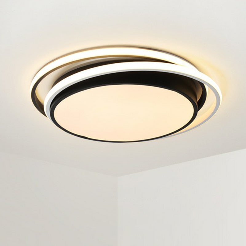 Modern Ultrathin Round LED Flush Mount Acrylic Living Room Flushmount Ceiling Light