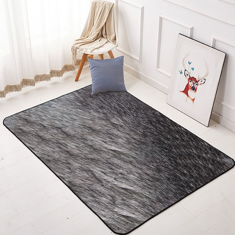 Tapis créatif occasionnel motif de fourrure animale multicolaire tapis lavable de machine de soins faciles pour décoration